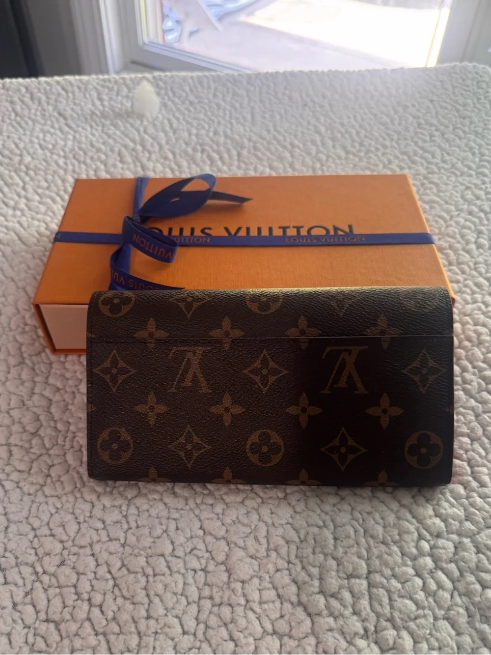 Louis Vuitton Monogram Canvas Brown and Gold Snap Wallet